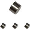 Gardinia Ferma bastoni, Aluminum, Effetto Acciaio Inox, Ø 25 mm, 2 unità (Confezione da 4)