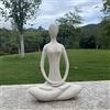 Echainstar Figura di yoga ornamento per la casa, statua buddista zen Namaste, statua di yoga, decorazione per interni ed esterni, per compleanno festa della mamma