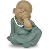 Zen Light Zen'Light - Statua Buddha Bonze Silence Iconic - Nulla dire - Baby Buddha Symbolic - Umore pacifico e sereno - Decorazione Zen - H 10,5 cm