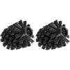 Wenko 19581100A - Pennello di ricambio, Senza adattatore, Nero, Diametro 6.5 cm, 1 pezzo (Confezione da 2)