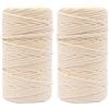 Vaessen Creative Filato macramè naturale, 4 mm x 100 m, 100% cotone, disponibile in diversi colori, fai da te, decorazione come fioriere, arazzo da parete, lanterna antivento, acchiappasogni