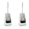 kela Scopinocon contenitore aperto su un lato, 38 cm, scopino per WC, set di scopini per WC LEVIN, bianco (Confezione da 2)