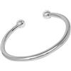 Treasure Bay Bracciale rigido da 4,5 mm, in argento Sterling 925, per uomini e donne