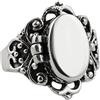 FashionJunkie4Life Anello regolabile in argento Sterling avvolto lateralmente per tiro con l'arco, 6, Nylon, Legno, Acciaio