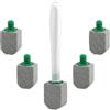 CATZUM 5 pezzi pietra pomice wc, con 1 manico, disincrostante wc per ceramica, ideale per la pulizia bagno, rimuove kalk und urinstein e pulisce efficacemente le macchie più ostinate