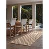 Ted Baker Tappeto in tessuto piatto Terrick - tessuto piatto corridore, facile da pulire, per soggiorno, terrazza, sala da pranzo, balcone, colore bianco, 80 x 200 cm
