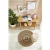-LUXOR- living Luxor Living Tappeto Mamda - Tappeto rotondo in iuta - adatto anche come tappeto per camera da letto - tappeto boho sostenibile - beige - Tappeto passatoia - naturale 80 cm ornamento rotondo