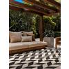 Ted Baker Tappeto in tessuto piatto Terrick, adatto per esterni, facile da pulire, per soggiorno, terrazza, sala da pranzo, balcone, 120 x 170 cm