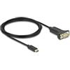 DELOCK Adapter USB Type-C > 1 x Seriell RS-232 D-Sub 9 Pin