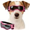 Enjoying Occhiali da sole per cani di piccola e media taglia, con protezione UV, antivento, anti-appannamento, per animali domestici, con montatura morbida, colore rosa