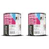 JOVIRA PINTURAS Vernice Per Piastrelle 750 ml | a Base d'acqua. Date un nuovo look alla vostra cucina e al vostro bagno (750 Millilitri, Grigio Humo). C-5 (Confezione da 2)