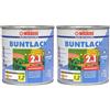 Wilckens 2 in1 Smalto Colorato opaco, RAL 7035 Grigio Chiaro, 375 ML 12473500030 (Confezione da 2)