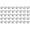 cyclingcolors 20x reggipiani perni supporto mensole 3mm trasparente staffe plastico + acciaio tasselli scaffale mobili (Confezione da 2)