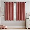 MIULEE Tende Velluto Rosa Antico per Interni Tenda Moderne, Eleganti Tenda per Camera da Letto Salotto e Soggiorno, 2 Pezzi Tende Oscuranti Termiche per Interni Velluto con Occhielli L 140 x A 145 CM