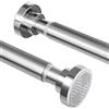 FeinKulturia Asta per tenda da doccia senza fori in acciaio inox, asta telescopica allungabile, antiruggine e antiscivolo, asta regolabile da 70 a 210 cm, ideale per bagno, finestra, guardaroba