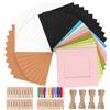 Glarks 84 Pz 101.6mm Cornice Colorata DIY Foto Sospensione con Clip e Corda