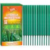 Scent-Hi Citronella Incenso 12 Bastoncini per Esterni Giardino, Campeggio e Interni