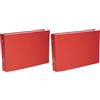 Exacompta - 51059E - 1 Raccoglitore Foderato Polipropilene - 2 Anelli Tondi 25 mm Passo 80 mm - Dorso 40 mm - F.to Esterno 16.5x24 cm per Archiviare 12.5x20 cm e 14.8x21 cm - 5 Colori Random