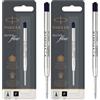 Parker Quinkflow ricarica per penna a sfera | punta fine | nero (Confezione da 2)