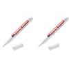 Edding 8200 Marcatore per fughe sanitari punta conica; Blister 1 pz.; Colore bianco; Tratto 2-4 mm (Confezione da 2)