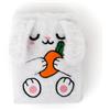 Mr. Wonderful Quaderno A6 in Peluche - Lazy Coniglio - 160 Pagine Bianche FSC