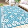 Enyhom Tappeto da Esterno Extra Large 240 x 300 cm, Durevole Tappeto da Giardino Impermeabile Resistente ai Raggi UV Plastica Riciclata Tappeto Esterno Camper per Picnic, Campeggio, Spiaggia, Terrazza