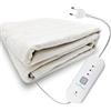 Maka Home scaldaletto coperta termica elettrica scalda sonno lavabile matrimoniale singola