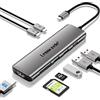 Lemorele Hub USB C Multiporta 8 in 1 adattatore USB C a HDMI 4K, 3 USB 3.0, PD 100W, SD/TF, USB C Data, per Macbook Air Pro M1, iPad, Chromecast, Windows, SteamDeck, Switch,PC, Telefono cellulare, ecc