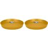 Elho Loft Urban Saucer Round 30 - Sottovaso per Esterno Accessori - Ø 30.2 x H 4.1 cm - Giallo/Honey Yellow (Confezione da 2)