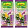 Flower 80017 - Substrato per Orchidee, 5 l, 24 x 4.5 x 39 cm, Colore: Marrone (Confezione da 2)