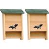 Verdemax 5743 Casetta per Pipistrelli, 23 x 9 x 33 cm (Confezione da 2)