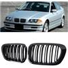 Gangying E46 Griglia Rene Anteriore Per BMW Serie 3 E46 Berlina Griglie Nero Lucido Doppio Listello E46 3 Serie 4 Porte 4D 1998 1999 2000 2001