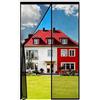Auxmir Zanzariera Magnetica per Porte 85 x 200CM, Tenda Zanzariera Porta con Allargamento Superiore Anti Insetti Traspirante Chiusura Automatica Facile da Installare, Resistente per Casa, Cortile