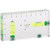 JDIEOQA Livella a bolla multifunzione trasparente tipo T con scala magnetica, 95 x 51 x 13 mm