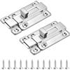 Hontaog 2 Pezzi Serratura Automatica Della Porta, Serratura A Bullone Manuale, Chiavistello Con Molla Rimbalzo E Vite, Adatto Per Finestre, Porte In Legno E Porte