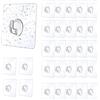 YiliYa 30 ganci adesivi, ganci magici, autoadesivi, 6 x 6 cm, ganci da cucina, ganci appendiabiti, trasparenti opachi, portasciugamani senza fori, impermeabili, rimovibili, per cucina, bagno, porta, parete