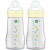 MAM Istruzioni in Lingua Straniera - Mam Biberon Easy Active Baby Bottle A133 - Biberon con Tettarella in Silicone, per Bambini a Partire da 2 Mesi, 1 Pezzo, Sistema di Sterilizzazione in 3 Min, Neutro