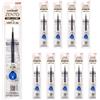 三菱鉛筆 Uniball ZENTO UBR-Z-38 - Ricarica di inchiostro a base d'acqua, punta extra fine da 0,38 mm, blu, compatibile con penne Uniball ZENTO, UBRZ38.33, confezione da 10
