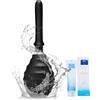 Dongcill Doccino Anale, Silicone Doccetta Anale, Pulitore Vaginale Con 8 Fori, DocciaAnale per soffione Doccia, con lubrificante idrosolubile da 25 ml, strumenti per la pulizia delle parti intime