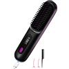 KQLHLHDYZ Hair Straightener Brush, 10s Fast Heating Ceramic Hair Straightener Comb, Iron and Hair Brush 2-in-1, Anti-Scald, Fast Heating Professional Hair Tools for Styling