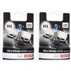 Bosch Lampadina Alogena Ultra White H1, 12 V 55 W, Look Moderno LED Bianco - Attacco P14,5s - Confezione da 2 Lampadina