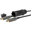 Microconnect HDM191950V2.0AOP cavo HDMI 50 m tipo A [Standard] Nero (Premium Optic Cable 50m - Armored 2.0 4K 60Hz,18Gbp Support: YUV4:4:4, EDID/HDCP2.2/HDR/ARC Warranty: 300M) [HDM191950V2.0AOP]