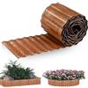 Vyranut Bordura Corten per Giardino 6 m x 15 cm, Bordura per Aiuola Flessibile in Acciaio Corten, Bordo per Aiuole, Prato, Vialetti e Aree Verdi-color ruggine