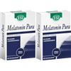 ESI - Melatonin Pura, Integratore Alimentare di Melatonina, Favorisce il Sonno e Contrasta gli Effetti del Jet Lag, Senza Glutine e Vegan, 60 Microtavolette (Confezione da 2)