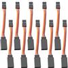 YIXISI 10 Pezzi 75mm Servo di Estensione per RC, 3 Pin JR Maschio a Femmina Servo Extension Cable 22 AWG 60 Fili Filo, Cavo Prolunga JR, per Velivoli Telecomandati