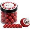 A.C.I.L. ABS-Coated Steel Balls .68 Cal - 10 grams Solid Precision Rounds for Paintball, RAM & Home Defense - Durable Reusable Hard Nylon Shell Projectiles - 20 Pieces