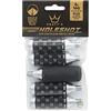 Peaty's Confezione di Ricarica Cartuccia CO2 per Bici - Set 5 Bombolette CO2 Filettate da 25 g con Custodia Antigelo, Pompa Bici con Design Unico a Base Chiusa, Adatto per Bicicletta MTB, Strada e XC