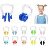 JOOTUEPO 12 Pezzi Tappa Naso Nuoto, Tappanaso per Piscina in Silicone, Tappanaso Nuoto Sincronizzato, Tappi Naso Nuoto Clip per Adulti Bambini Principianti, Allenamento per Sport Acquatici