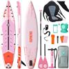 Niphean 380cm Sup Gonfiabile, Capacità 280kg, Tavola SUP Gonfiabile Touring con Kit Completo di Accessori e Kick Pad, Stabile SUP Gonfiabile Adulti per Surf da Gara