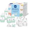 MAM Easy Start Anti-Colic Starter Set con ciuccio, bottiglie e maniglie, set regalo per bambini, dalla nascita, blu